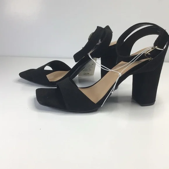 A NewDay Black Thick Heel Shoes Ankle Strap heeled sandal - Picture 3 of 13